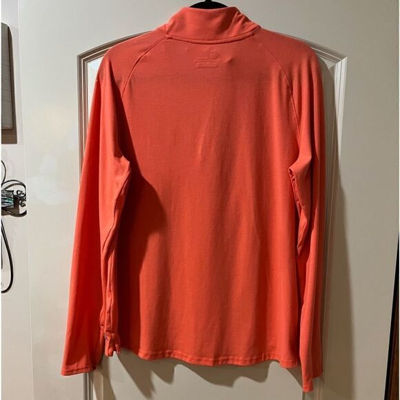 CARHARTT FORCE 1/4 Zip Pullover Long Sleeve Orange Shirt Women’s Size XL - Picture 2 of 5